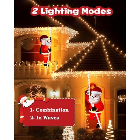 Christmas Inflatables Decorations Outdoor 9.8ft LED Xmas String Light - Picture 3 of 7